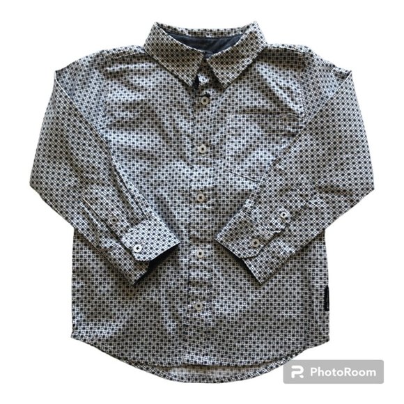 Ben Sherman Boy's 2 Piece Button Down Long Sleeve Shirt & Pants Set - Picture 2 of 10